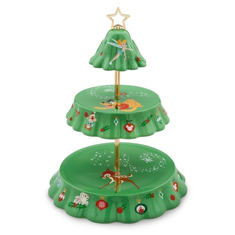 2023 Disney Mickey Mouse & Friends Holiday 3 Tiered Tray NEW NiB